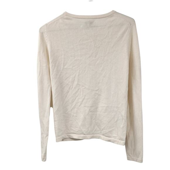 Tommy Bahama Cream Colored Button Down Cardigan Sweater Womens Extra Small XS - Picture 2 of 3